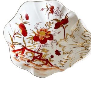 Vintage Hand Painted Japanese Candy Dish by Andrea Sadek G-1128